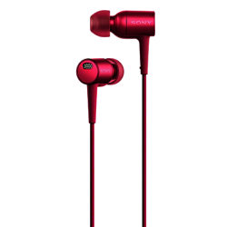 Sony MDR-EX750 h.ear High Resolution Noise Cancelling In-Ear Headphones with In-Line Mic/Remote Bordeaux Pink